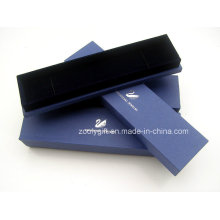 Spezielle Papier Schmuckschatulle mit Silber Hot Stamped Logo Halskette Box